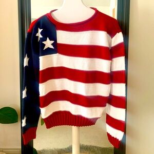 American Flag Stars & Stripes Sweater